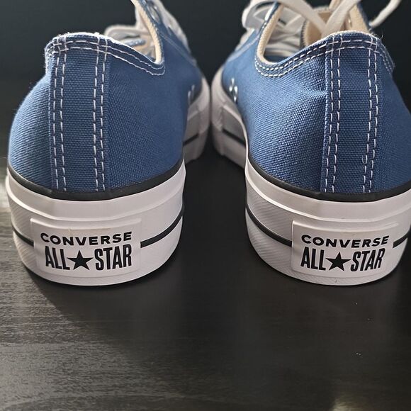 Converse Women's CTAS Lift Ox Shoe Armor Blue Size 8.5 - Picture 7 of 10